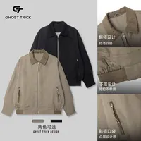 美式复古撞色翻领老钱外套DJ-25821