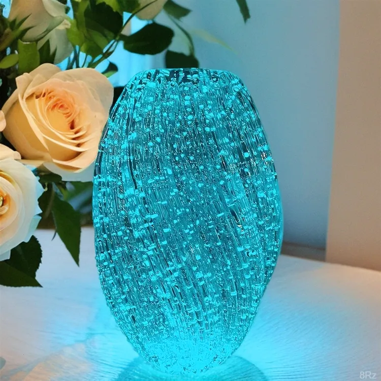 【麦芽糖】碧琢夜光麦芽糖网红爆款荧光玻璃花瓶插花饰透明水养高级