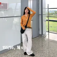 【丽姐女装】米牛｜两个长度 干净浅色系显瘦百搭四季牛仔裤 K0351