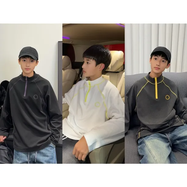 DS158小赖家青少年冬季秋冬保暖德绒打底衫百搭宽松套头男童上衣