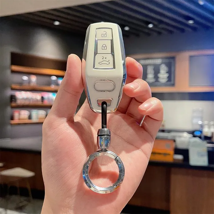 适用于25款奥迪A5L车钥匙套新款Q6Le-tron保护壳一汽上汽简约包扣