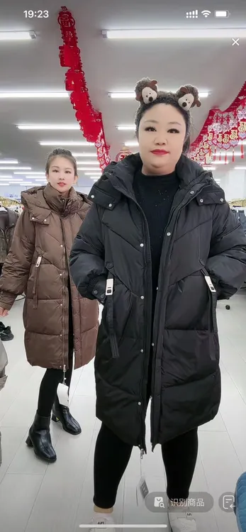 女士休闲中长款棉服820-A332***