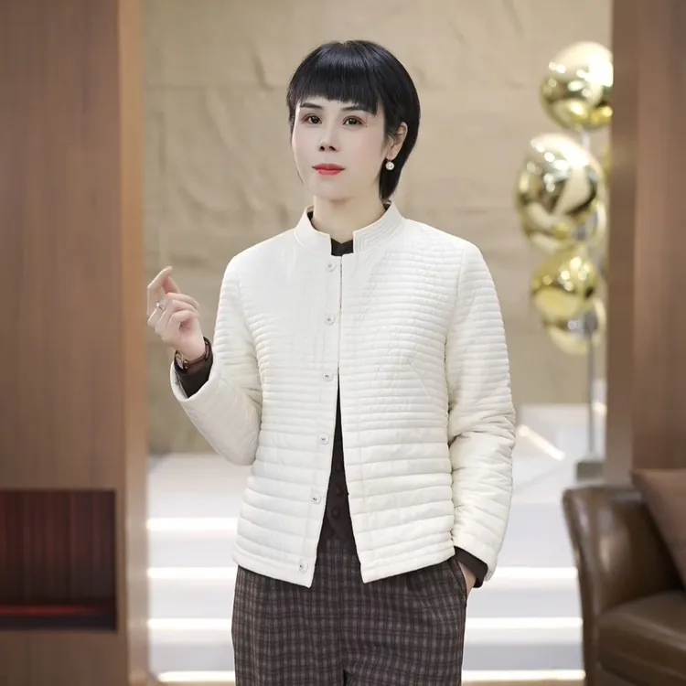 【渲渲推荐】XR-F5827秋季休闲气质条纹外套棉服