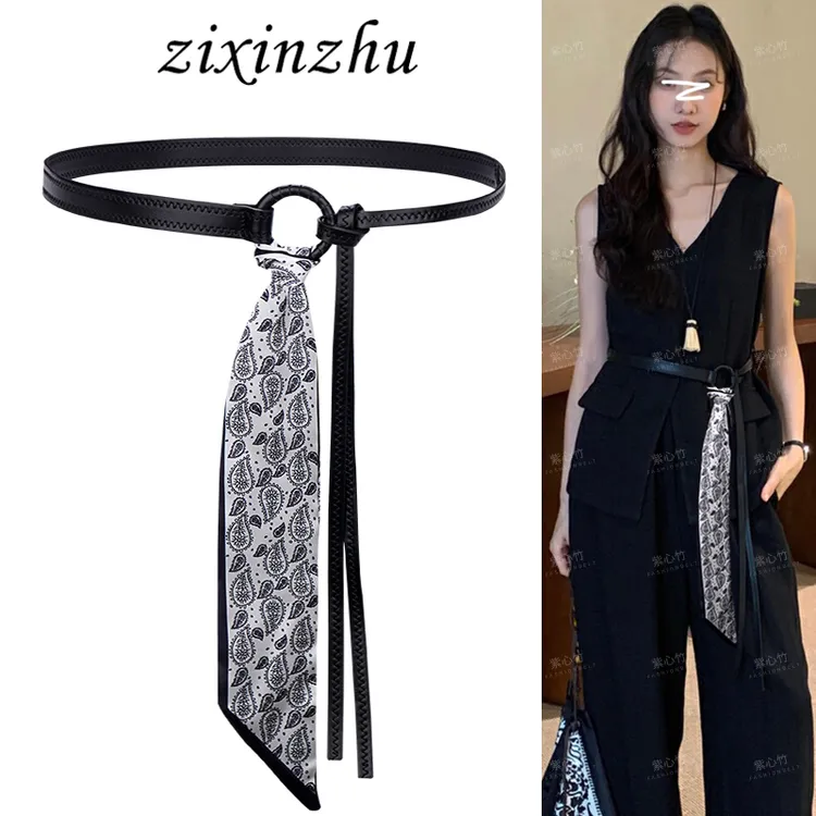 丝巾腰带配饰女波西米亚风腰绳装饰配连衣裙子2025新款皮带高级感