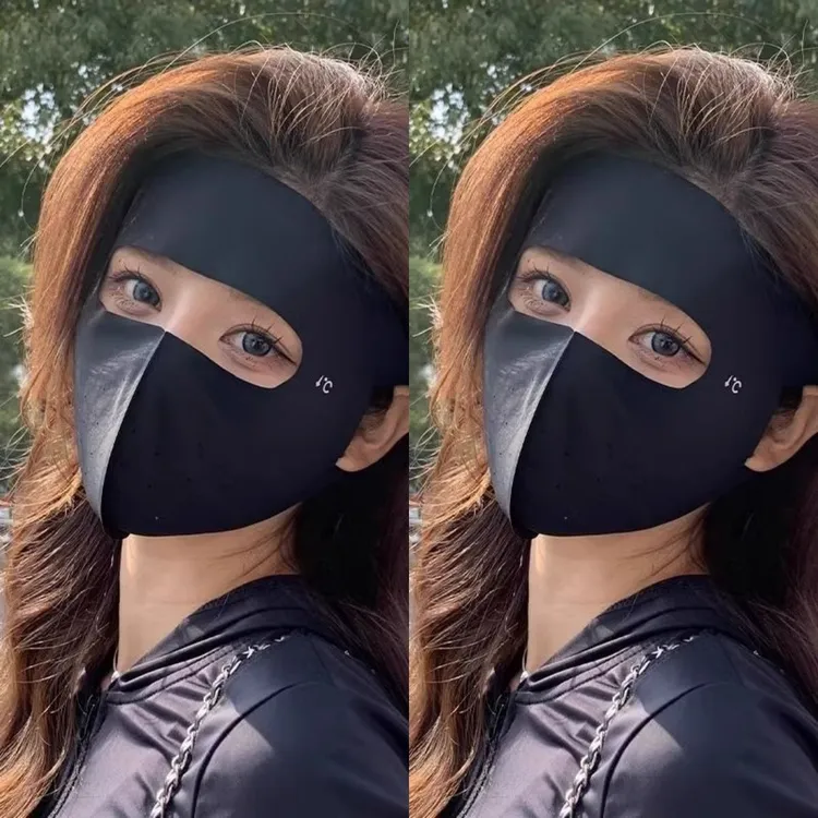 拉萨发货西藏包邮防晒面罩女遮阳口罩脸基尼防紫外线脸罩夏季骑行