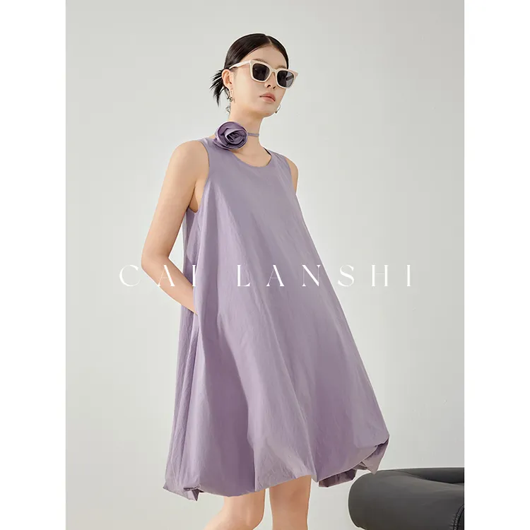 孕妇连衣裙2025新款法式遮肚A字裙高端宽松小个子孕妇装夏季50217