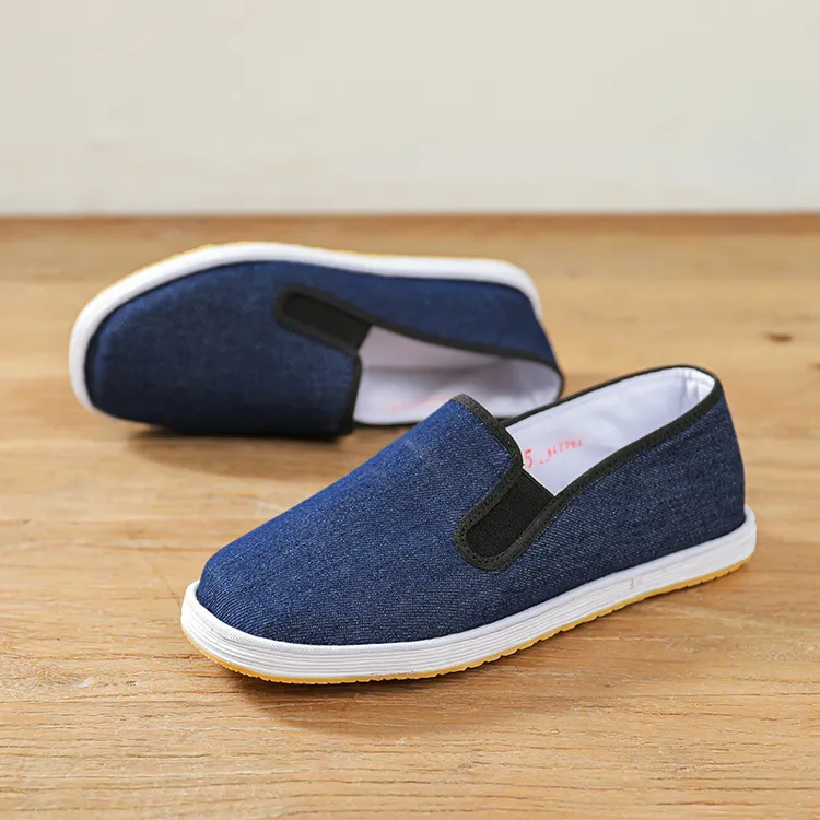 北京布鞋千层底男士布鞋一脚蹬布鞋布工作鞋舒适软底耐磨休闲鞋