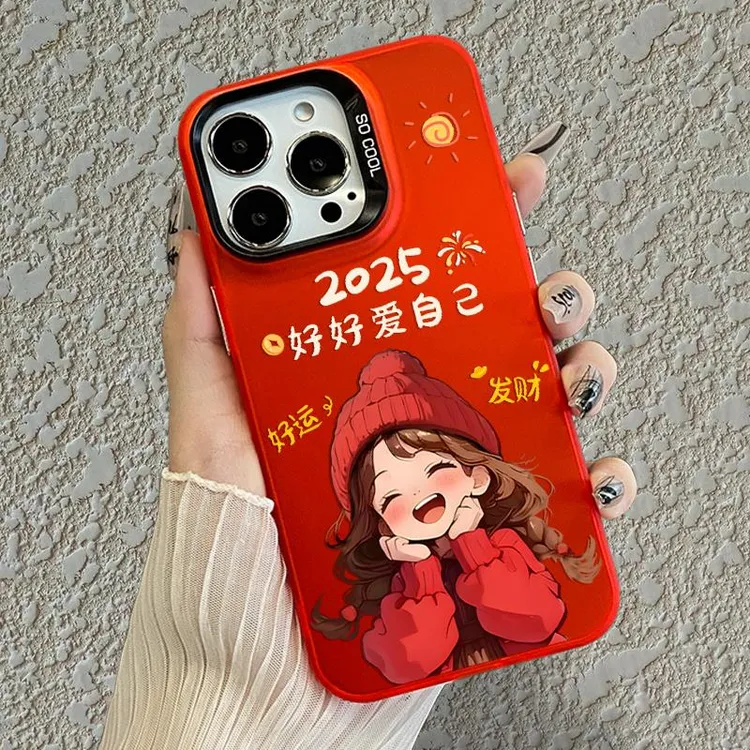 原装正品适用2025红米k80手机壳15小米13新年note14Pro+红色k70至
