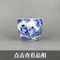 九段青花福虎纹龙蛋杯（私人订制）0927-5-200