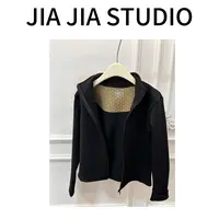 嘉嘉推荐#2633【秋冬加绒加厚款】黑金防风瑜伽服
