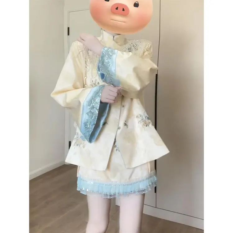 新中式女装国风套装2026秋季新款气质时尚高级感外套半身裙两件套