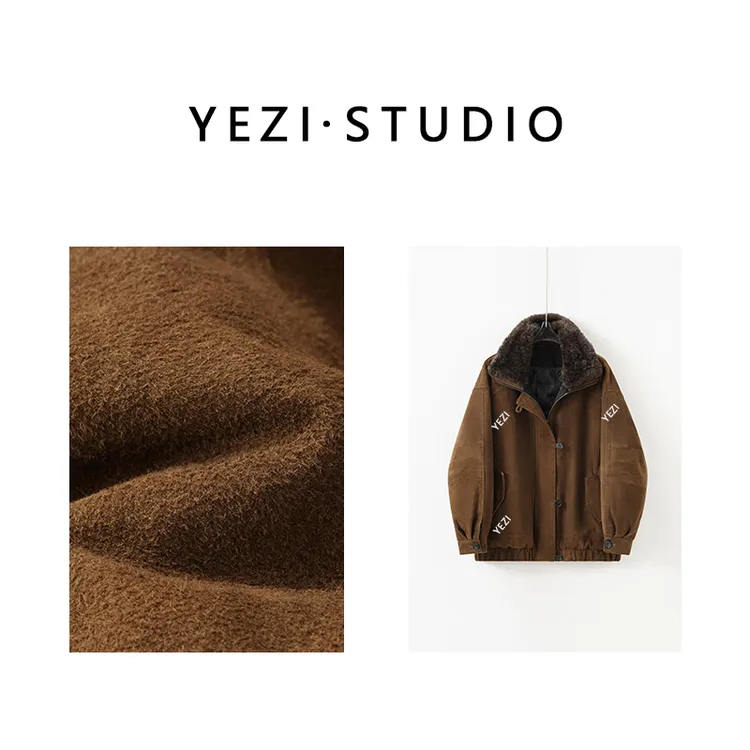 【中古骑士】西班牙双色双面长绒绵羊皮山羊绒90鹅绒皮外套25429007