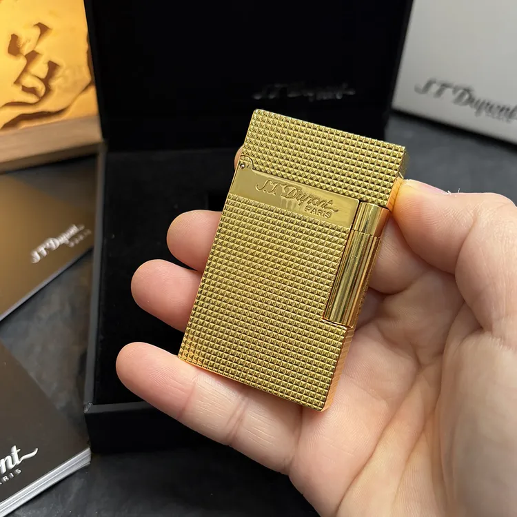 复古朗声巴黎钉打火机纯铜打火机砂轮侧滑明火创意男士高端礼品