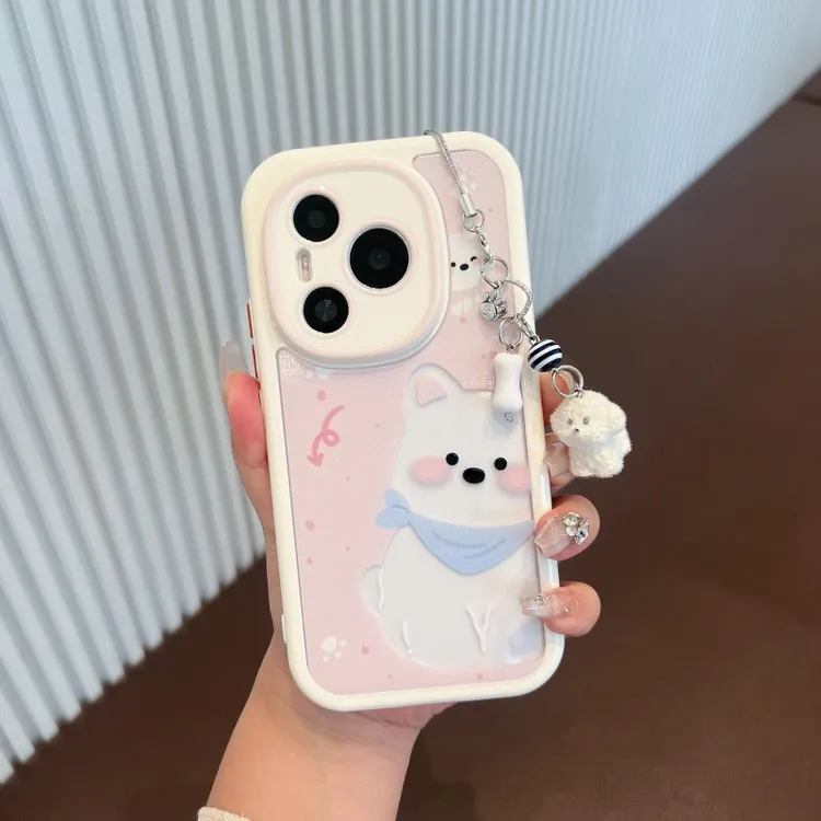 适用于荣耀power手机壳新款防摔全包创意可爱卡通透明小狗女款