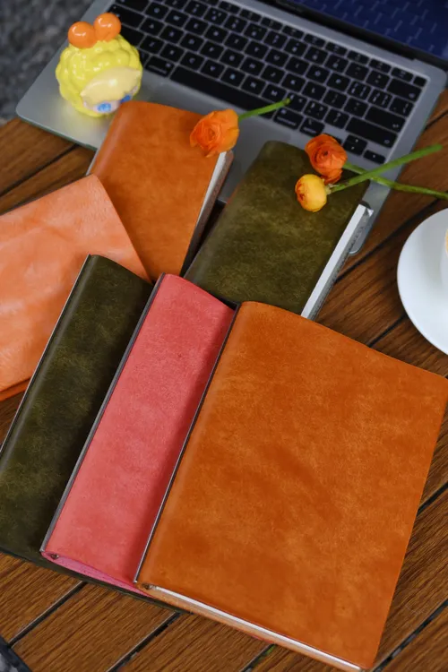 pueblo手账本特效植鞣磨砂手感真皮日程本