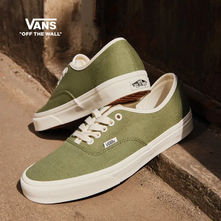 Vans范斯Authentic绿色轻便舒适百搭男鞋女鞋帆布鞋D7YZBF