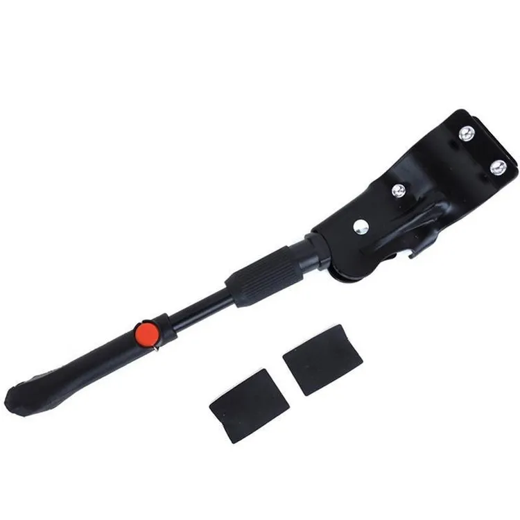 三孔可调山地车公路车单支撑脚自行车边撑停车架加厚车梯骑行配件