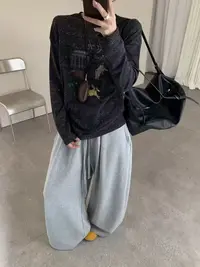 小孟~秋季百搭软糯松弛感小马打底上衣