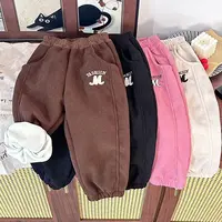 【亏米清】冬季儿童加绒加厚束脚裤中大童百搭灯芯绒裤子MZE020-ys