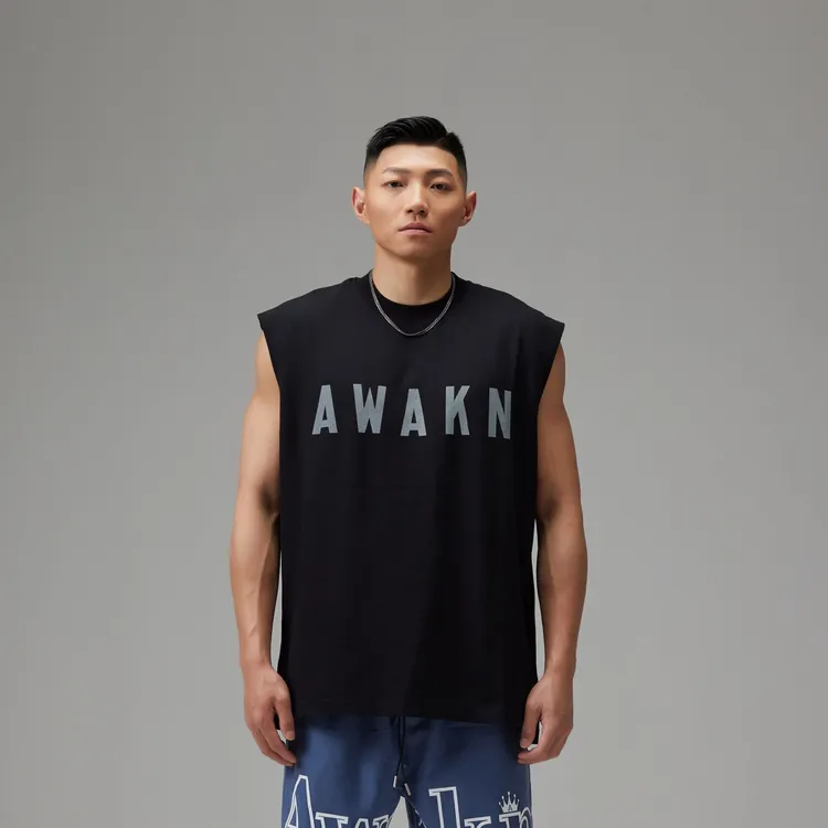 【新品】AWAKN  FAITH 徐通鸭子周嘉豪同款夏季索罗娜美式坎肩背心