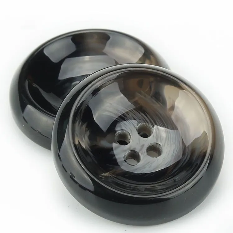 高端棒花纽扣风衣纽扣大扣子树脂纽扣高档纽扣四眼纽扣西服扣子