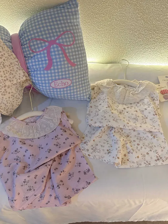 女童洋气可爱夏季小碎花套装韩版