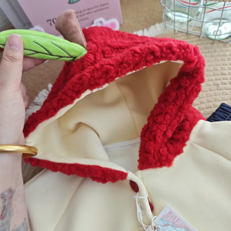 SiYUE·【苹果套装】宝宝可爱加绒 卫衣套装 苹果裙子