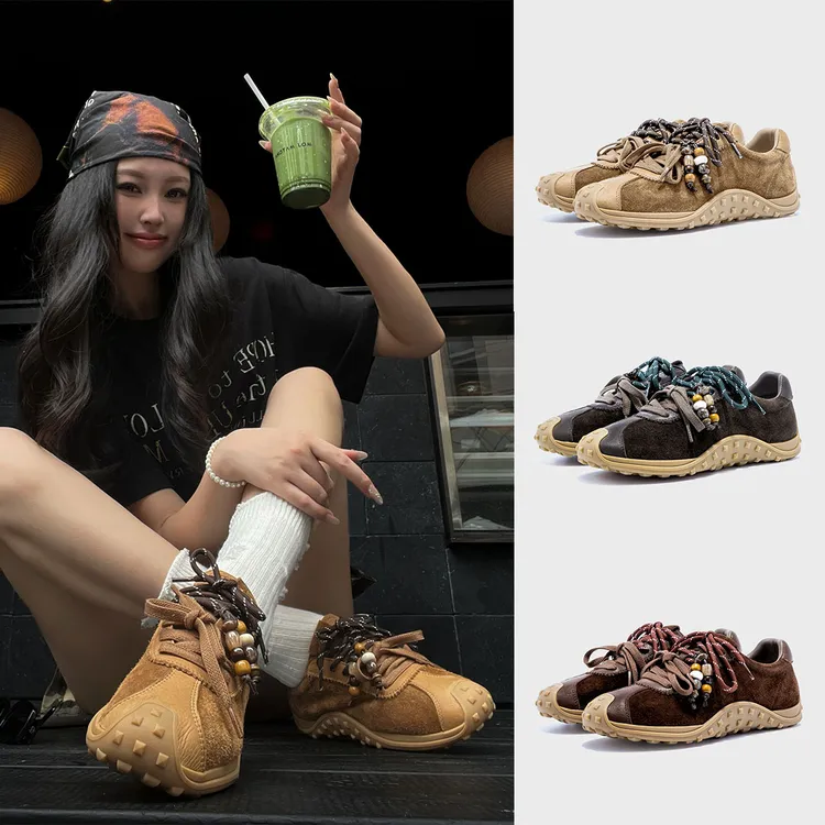 S·E·N·S·E 1991头层牛皮复古德训鞋软底休闲板鞋女潮流百搭阿甘鞋