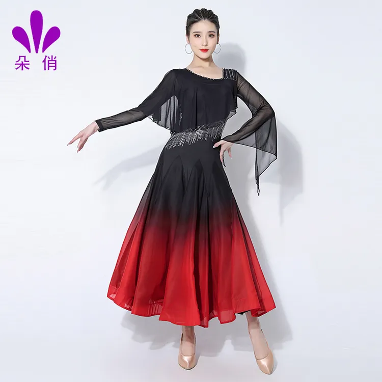 朵俏摩登舞新款连衣裙国标舞专业比赛服华尔兹高级舞裙演出服裙子