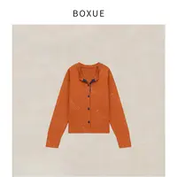 BOXUE“英伦情书”2025秋冬三角标绵.羊毛毛衣 外套#250923W5166