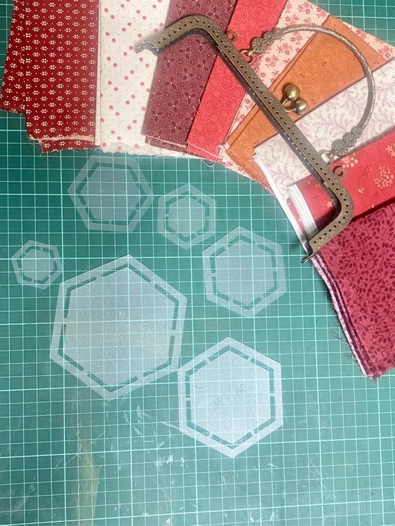 手工拼布DIY祖母花园画图模板6片12个规格