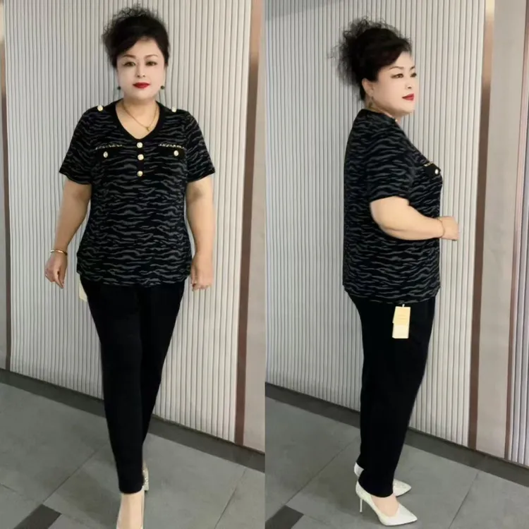 新款时尚套装上衣加裤子