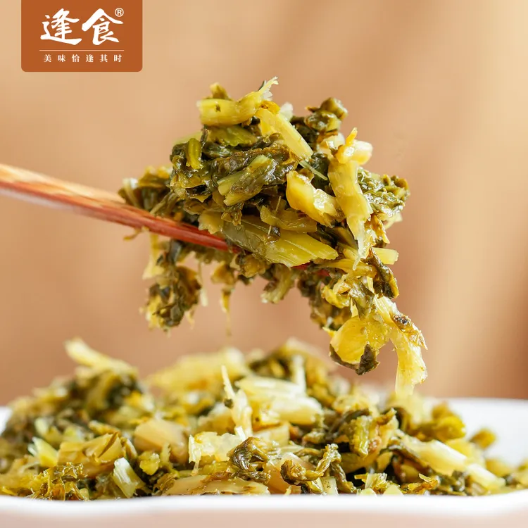 逢食干净雪菜宁波鄞州雪菜无添加清脆可口清香咸菜下饭菜80克/袋