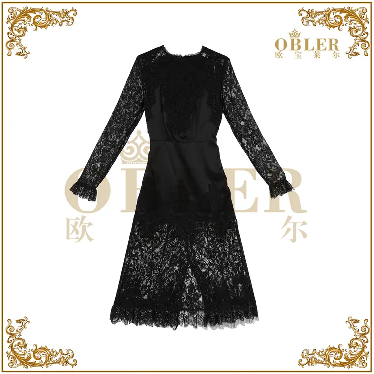 【法蕾】欧宝莱尔新款气质时尚轻奢女装连衣裙305-25612