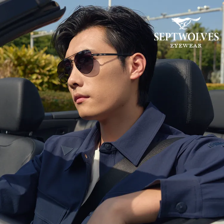 七匹狼方圆框偏光墨镜男2025新款开车专用时尚百搭防紫外线太阳镜