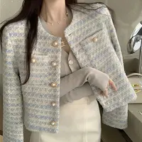 【清货+运费险】小香风短外套女法式显瘦气质名媛园领百搭ZF8013