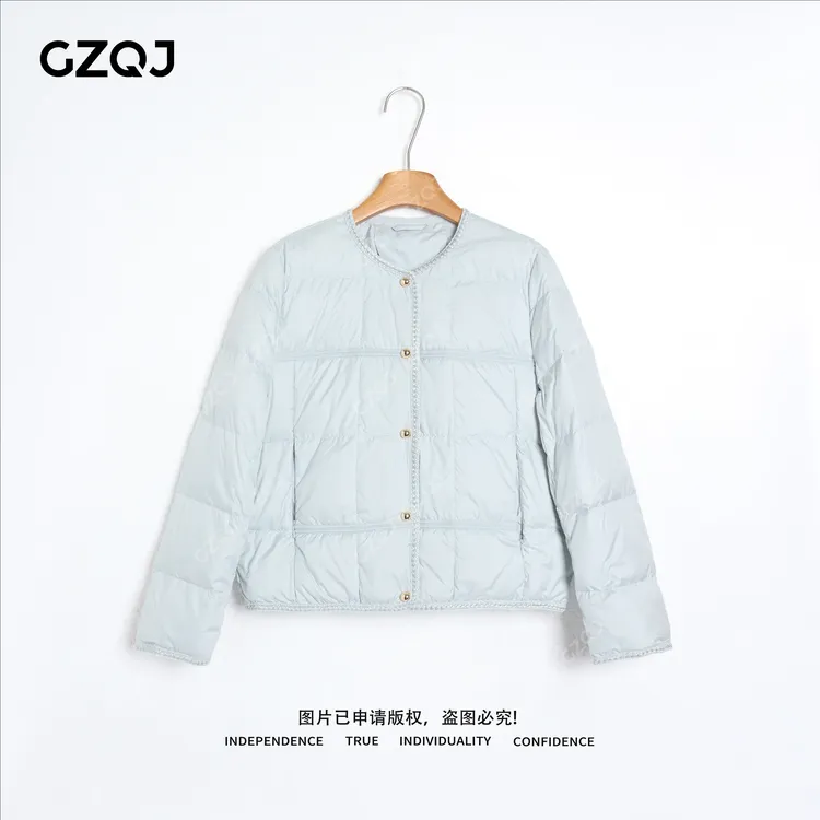 老琴私服【南国千金】琥珀流光风千金风鸭绒轻羽绒服外套女冬 3726