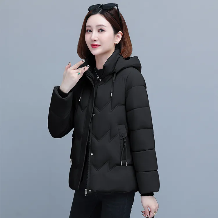 妈妈冬装棉衣棉服中老年人女冬天棉袄修身外套加肥大码小个子棉衣