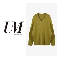 【U.M】冻柠海盐长款毛衣宽松慵懒羊毛毛衣