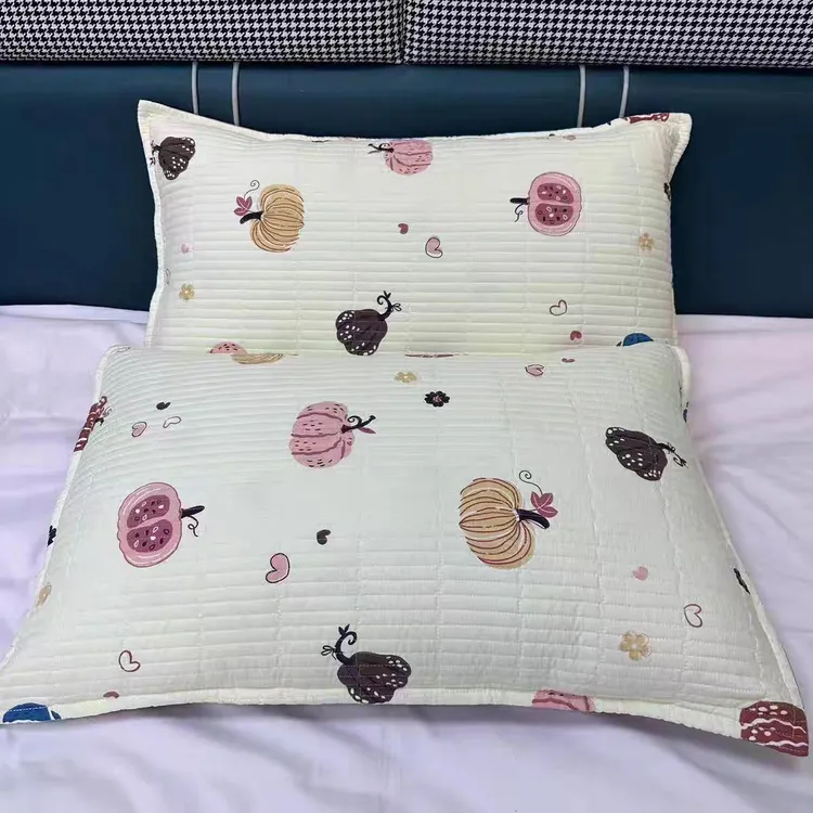 48×74吸汗柔软水洗棉枕套枕头珩缝枕套一对枕套一对装