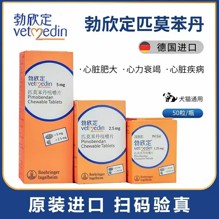 勃欣定匹莫苯丹宠物猫狗心脏肥大二尖瓣返流犬猫