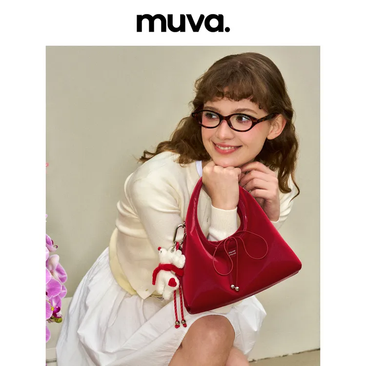 【宋妍霏同款】MUVA三角饭团手提包可单肩斜挎女士小拎包新品618