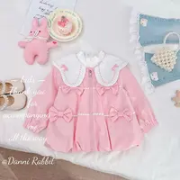 【Dannirabbit】新品时尚百搭粉色蝴蝶结女童汉服外套 D-P881