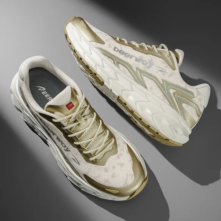 Deerway/德尔惠系带运动生活系列情侣减震跑步鞋休闲跑鞋男运动鞋
