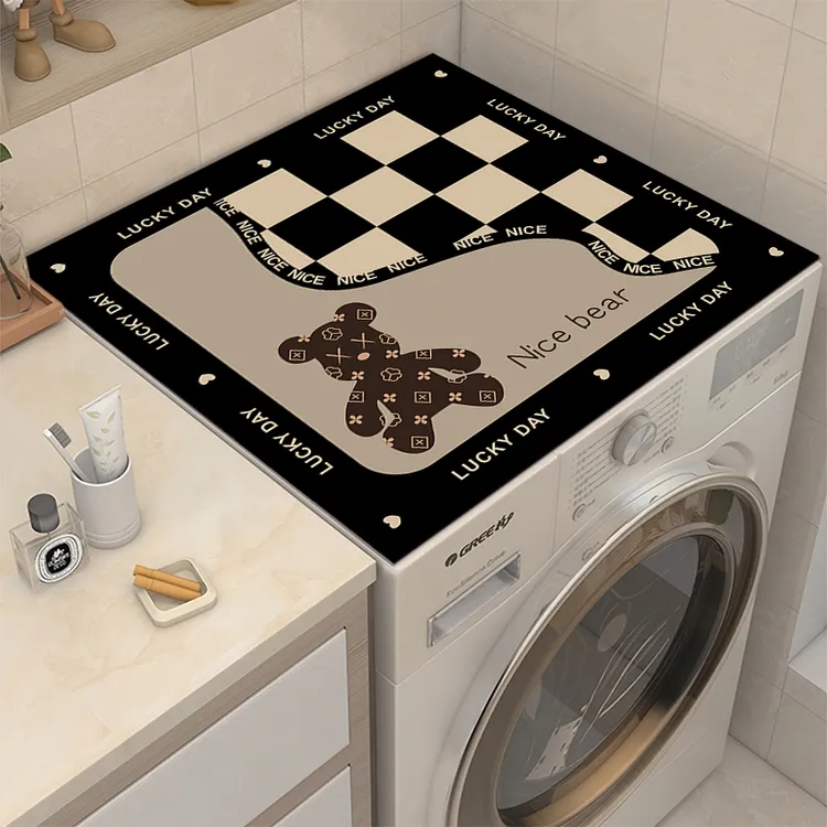 硅藻泥冰箱洗衣机表面吸水垫防滑垫家用柜盖巾滚筒式盖布