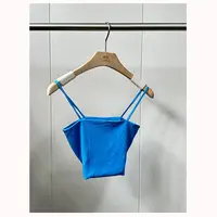 ZM191夏季新款纯色女士短款修身内搭打底吊带背心