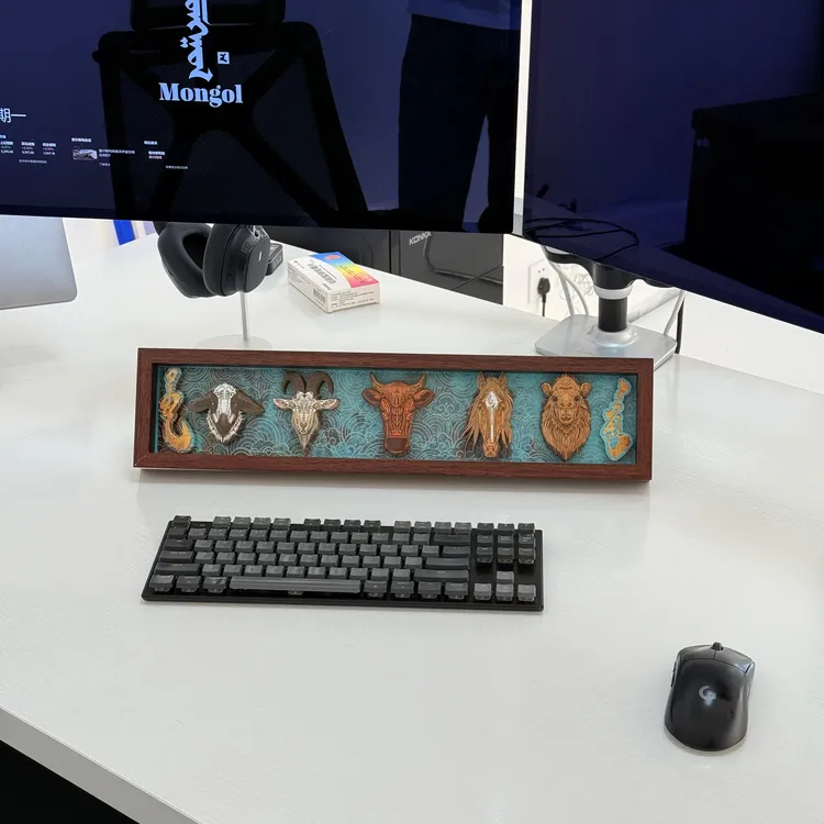 【五畜】剪纸3D立体挂画办公室桌摆柜饰品礼物手工