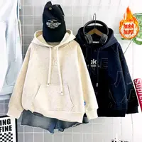 【烫银.工艺.】加绒潮流男女中大童港风复古休闲韩版百搭宽松卫衣