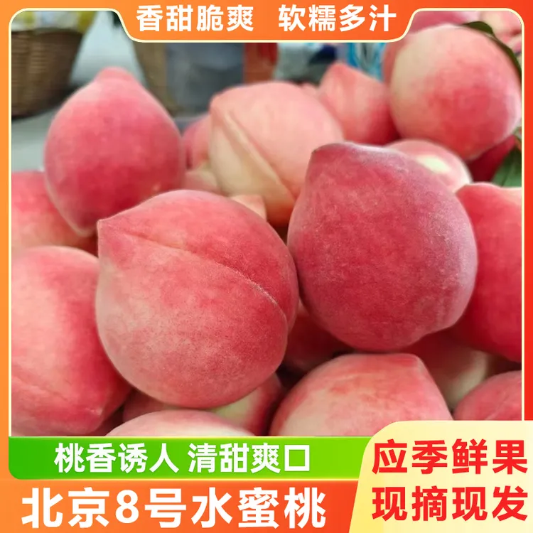 北京8号水蜜桃 陕西北京8号水蜜桃 口口爆汁 软糯香甜