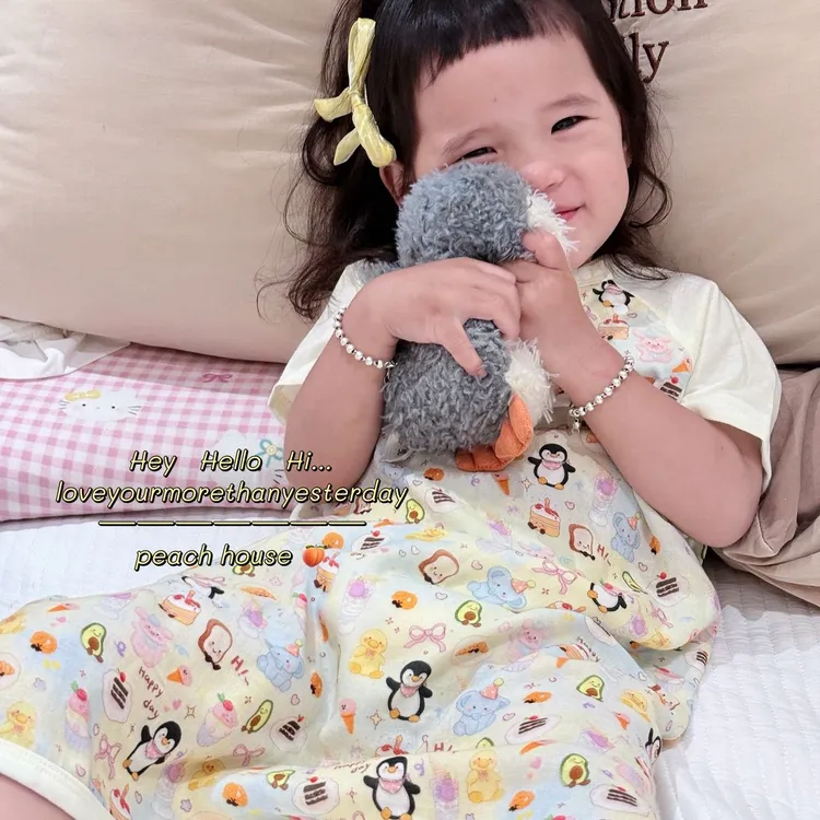 一粒扣睡袋 竹纤维睡裙